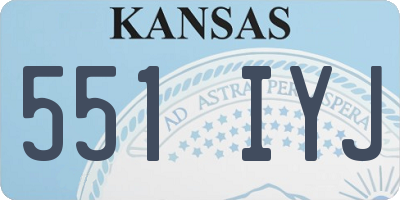 KS license plate 551IYJ
