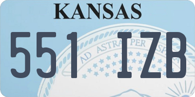 KS license plate 551IZB