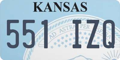 KS license plate 551IZQ
