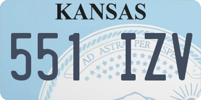 KS license plate 551IZV