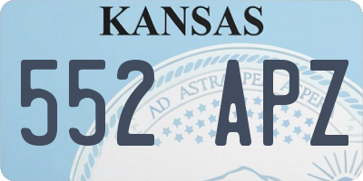 KS license plate 552APZ