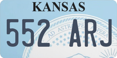 KS license plate 552ARJ