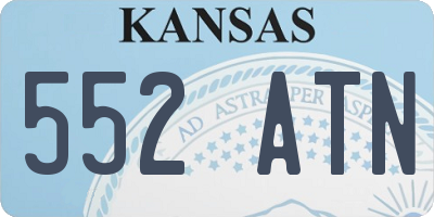 KS license plate 552ATN