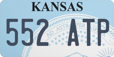 KS license plate 552ATP