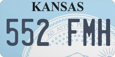 KS license plate 552FMH