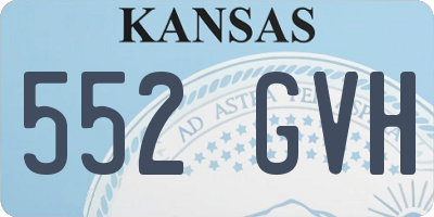 KS license plate 552GVH