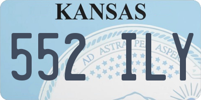 KS license plate 552ILY