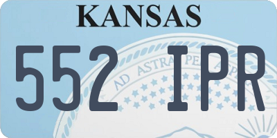 KS license plate 552IPR