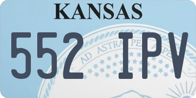 KS license plate 552IPV