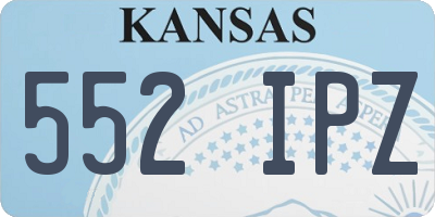 KS license plate 552IPZ