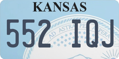 KS license plate 552IQJ