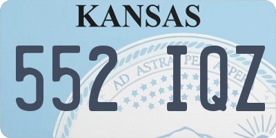 KS license plate 552IQZ