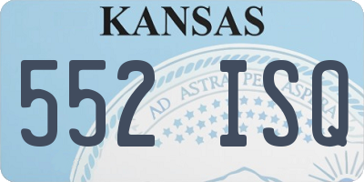 KS license plate 552ISQ