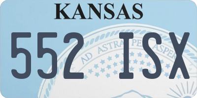 KS license plate 552ISX