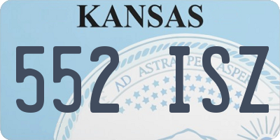 KS license plate 552ISZ