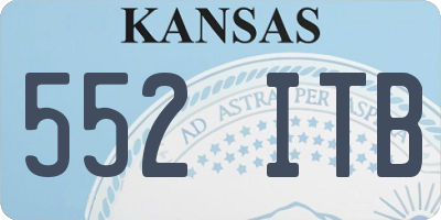 KS license plate 552ITB