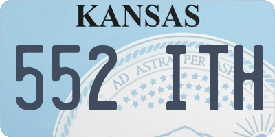 KS license plate 552ITH
