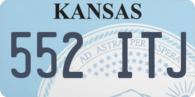 KS license plate 552ITJ