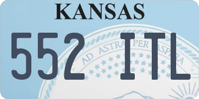 KS license plate 552ITL