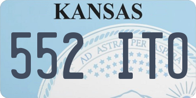 KS license plate 552ITO