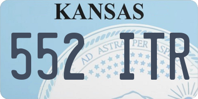 KS license plate 552ITR