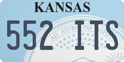 KS license plate 552ITS