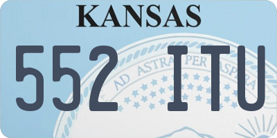 KS license plate 552ITU
