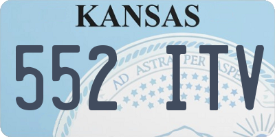KS license plate 552ITV
