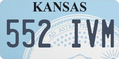 KS license plate 552IVM