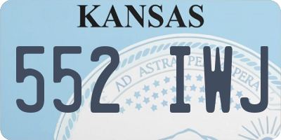 KS license plate 552IWJ