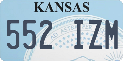 KS license plate 552IZM