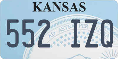 KS license plate 552IZQ