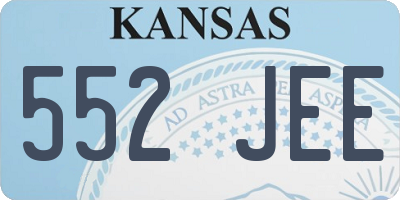 KS license plate 552JEE