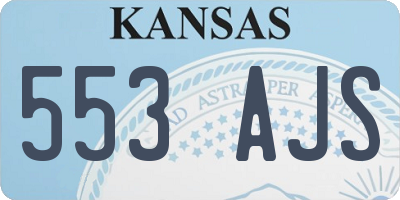 KS license plate 553AJS