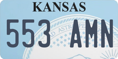 KS license plate 553AMN