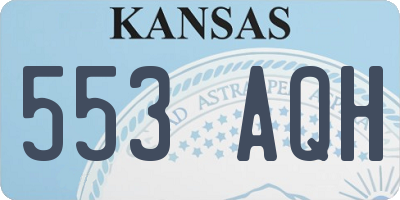 KS license plate 553AQH