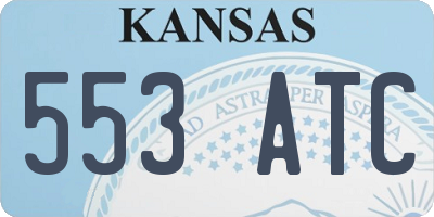 KS license plate 553ATC