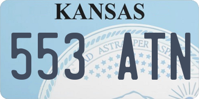 KS license plate 553ATN