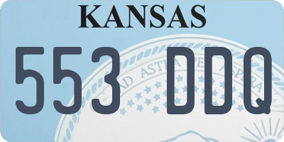 KS license plate 553DDQ