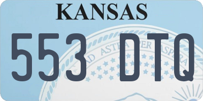 KS license plate 553DTQ