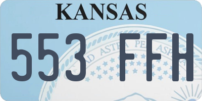KS license plate 553FFH
