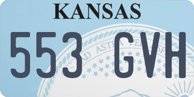 KS license plate 553GVH