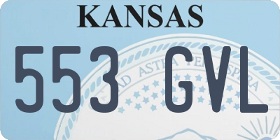 KS license plate 553GVL