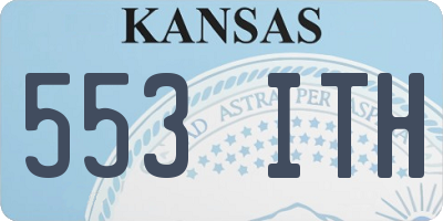 KS license plate 553ITH