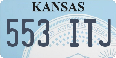 KS license plate 553ITJ