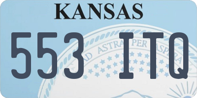 KS license plate 553ITQ