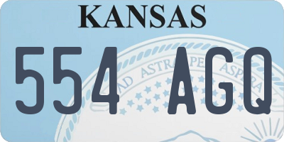 KS license plate 554AGQ