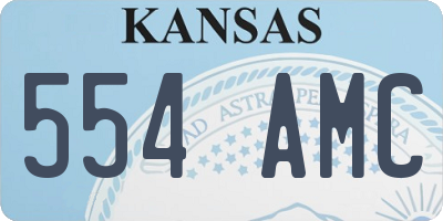 KS license plate 554AMC