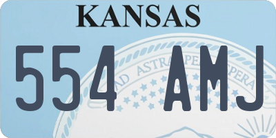 KS license plate 554AMJ