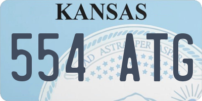 KS license plate 554ATG